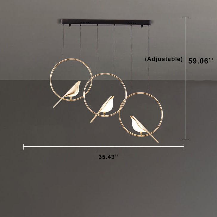 Nordic Bird Acrylic LED Chandelier