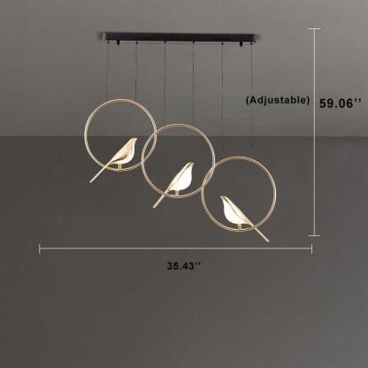 Nordic Bird Acrylic LED Chandelier