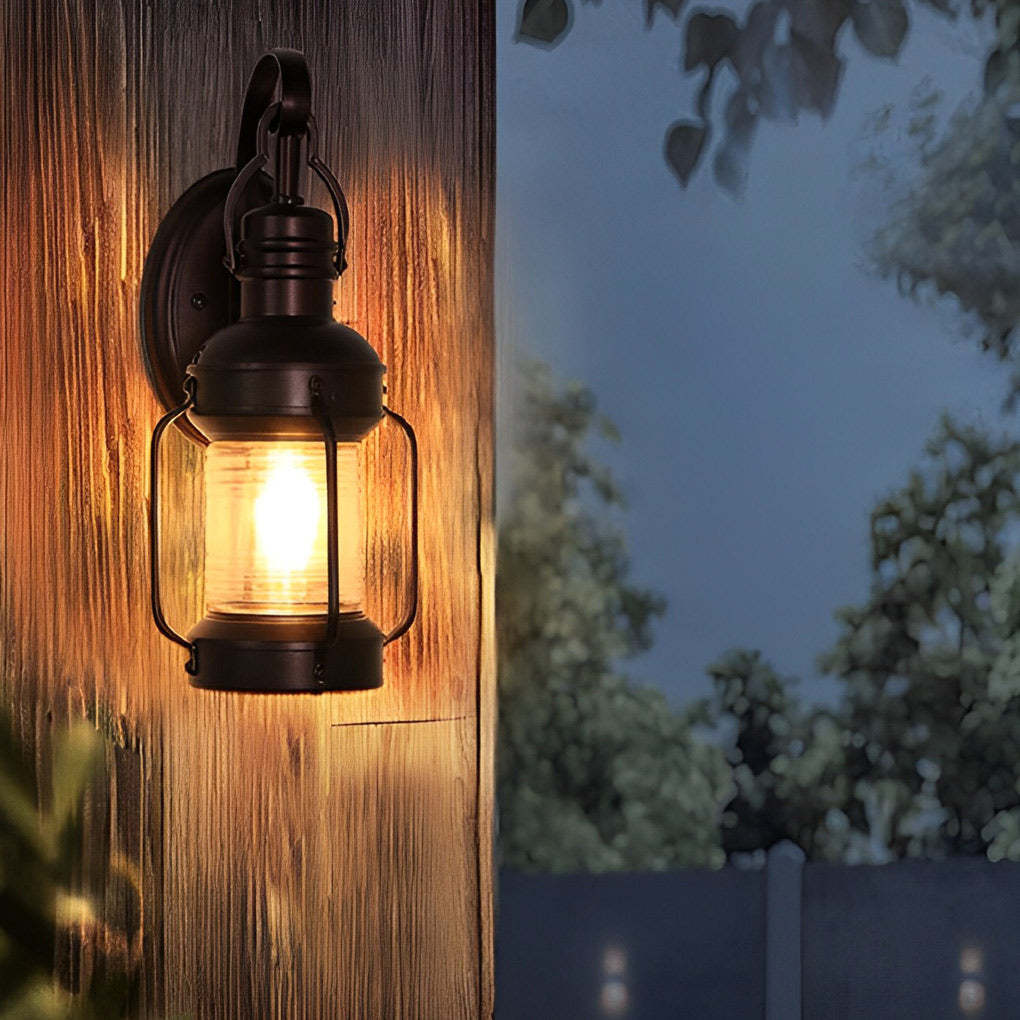 Antique Lantern Aluminum Waterproof LED Outdoor Wall Lamp Lawn Lights-Lighom