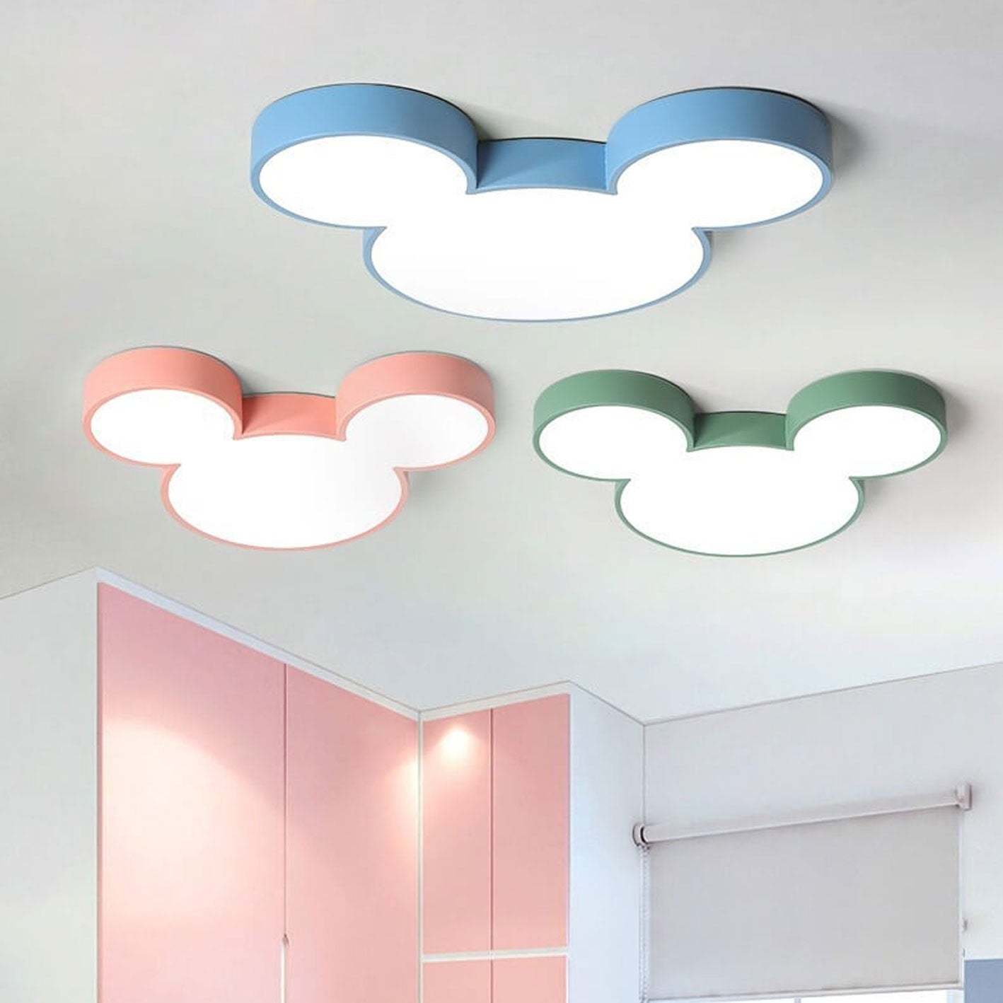 Cartoon Mouse Slim LED Flush Mount Light