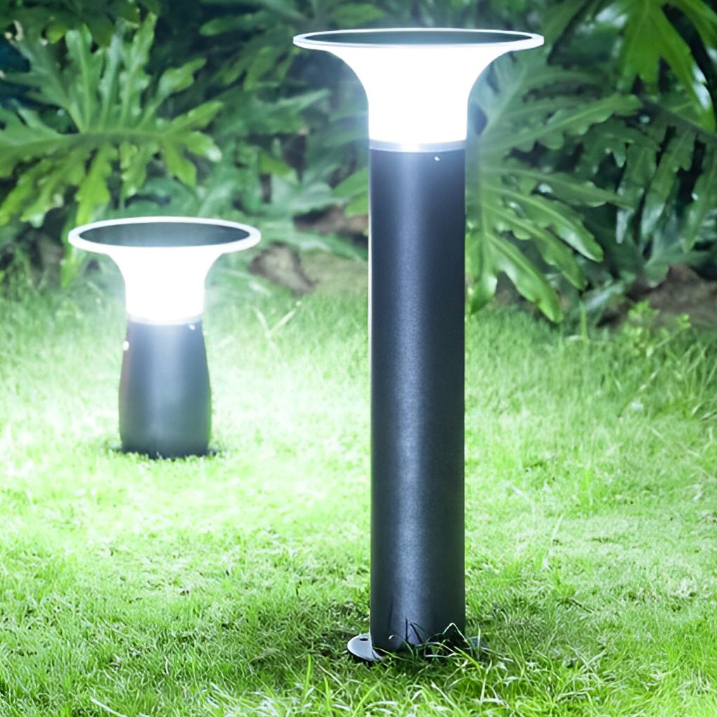 Efficient 3.5W Modern Black Solar LED Downlight Path Light