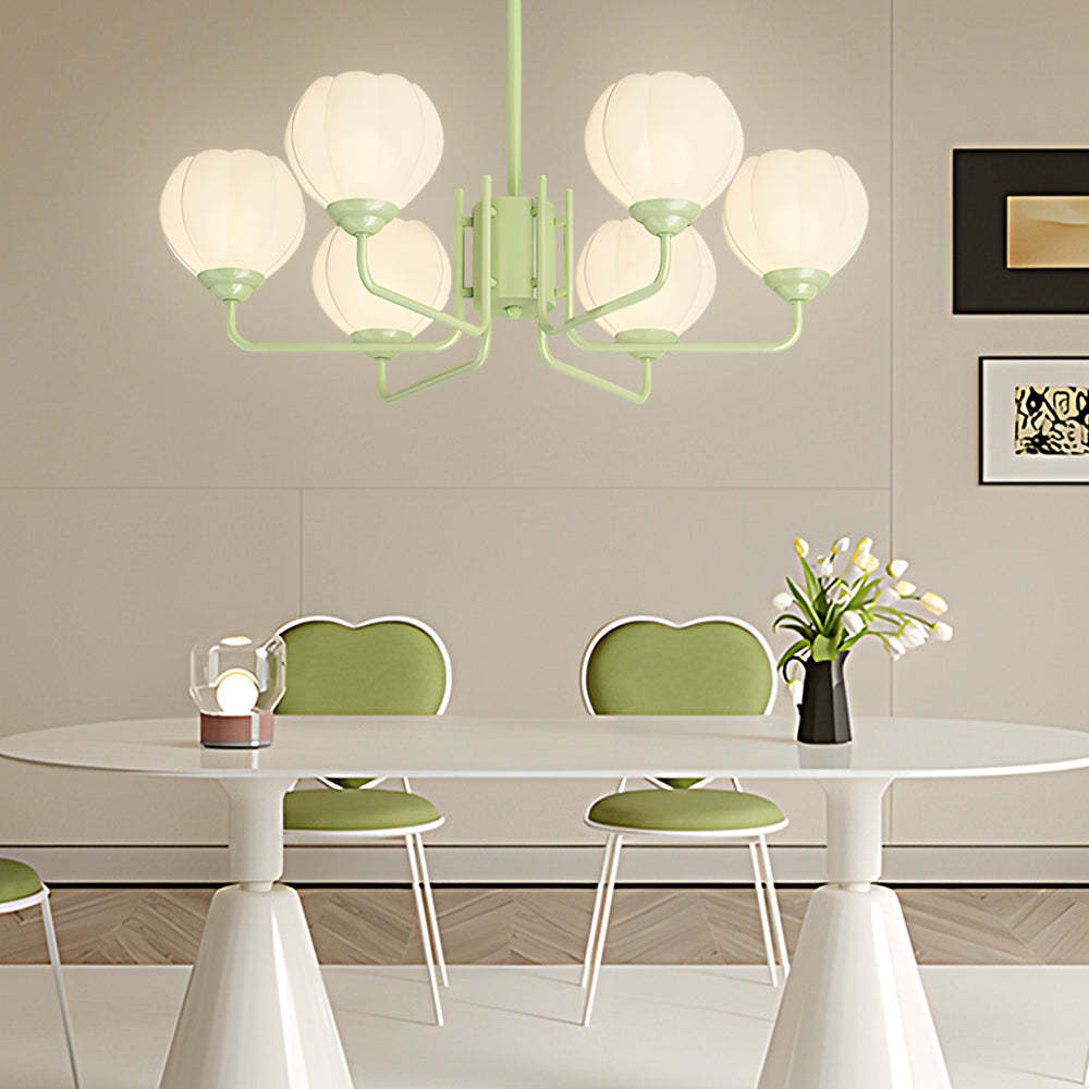 6-Flower Bell Orchid Modern Hanging Light