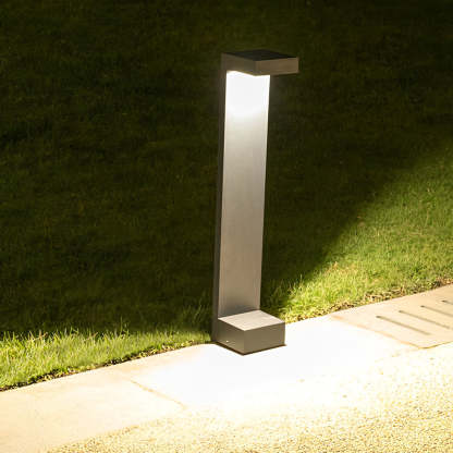 I-Shaped Waterproof Aluminum LED Black Modern Outdoor Pathway Lights-Lighom
