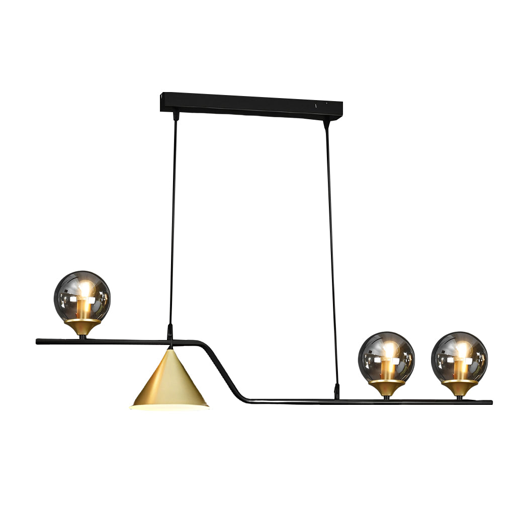 Strip Cone Glass Bubble LED Nordic Chandelier