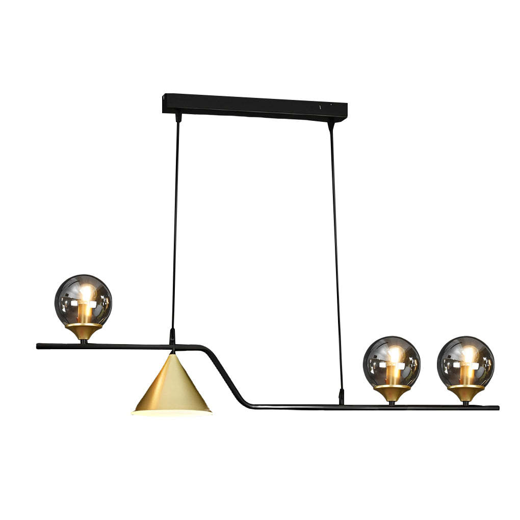 Strip Cone Glass Bubble LED Nordic Chandelier