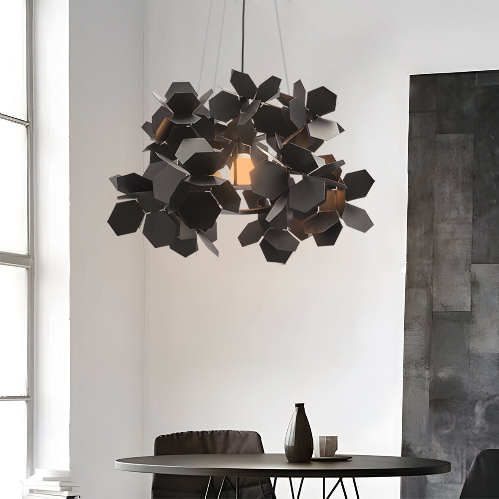 Italian postmodern black pendant lighting, Lighom — 22.8"X13.8"