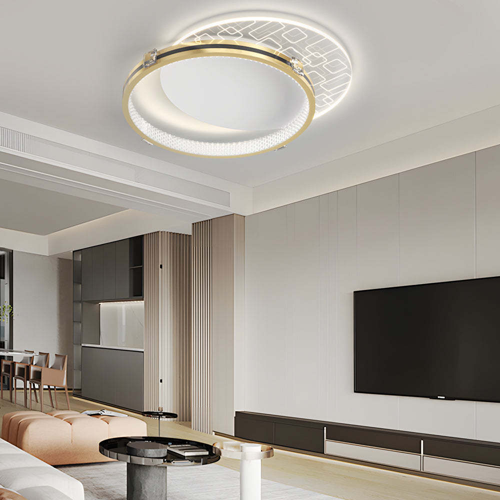 Round Acrylic LED Dimmable Modern Ceiling Light