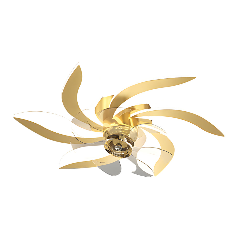 Flowers Leaves Shake-Head 3-Step Dimming Ceiling Fan