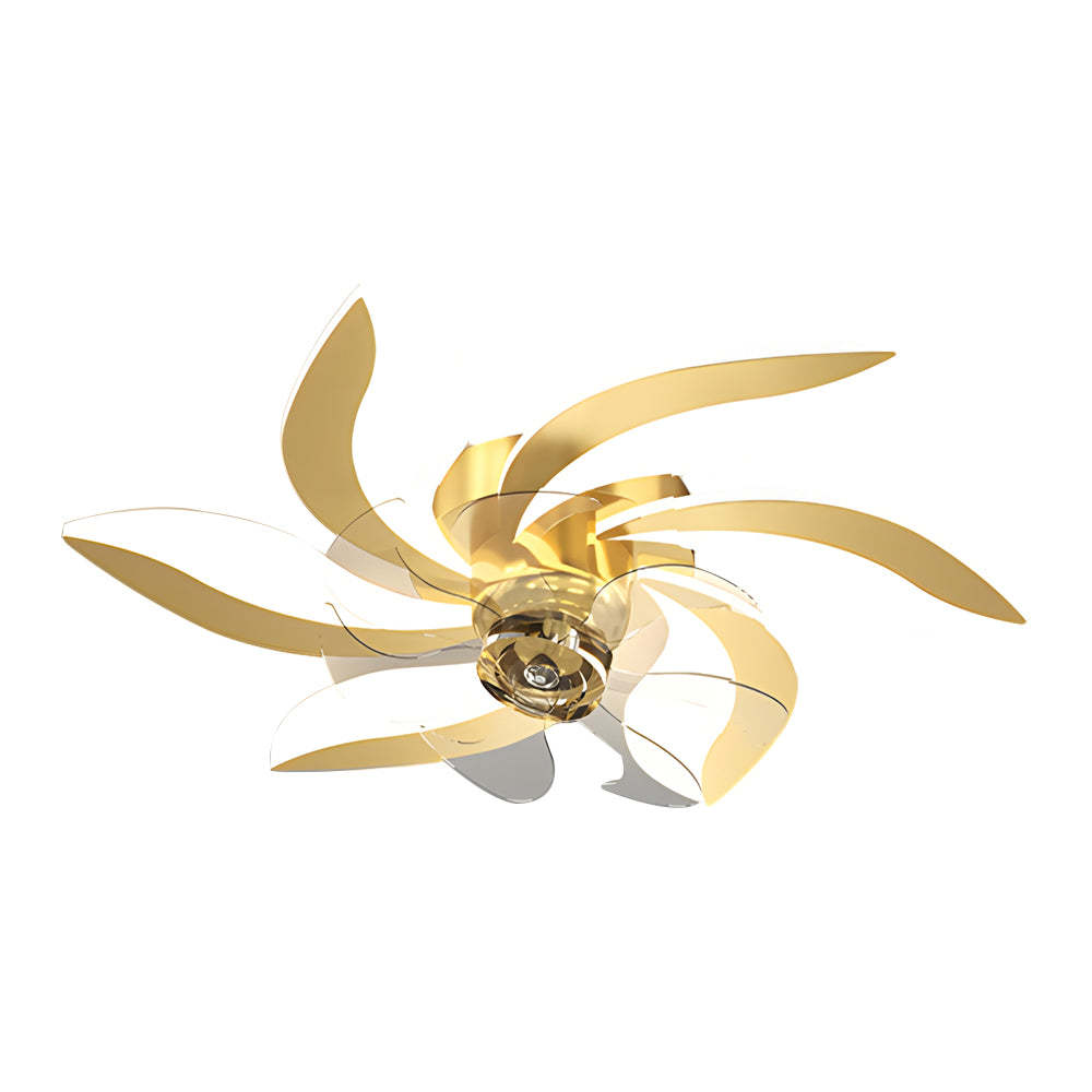 Flowers Leaves Shake-Head 3-Step Dimming Ceiling Fan