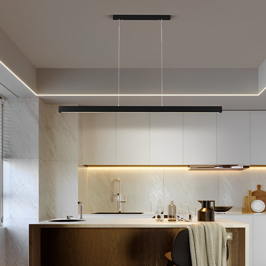 Minimalist Strip Stepless Dimming Black Modern - Cw