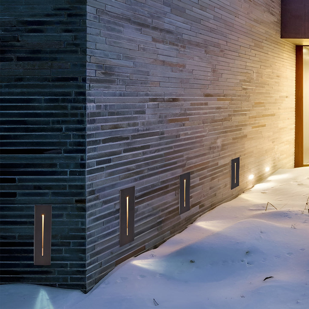 Industrial Rectangle 3W LED IP65 Waterproof Embedded Stair Wall Lights-Lighom