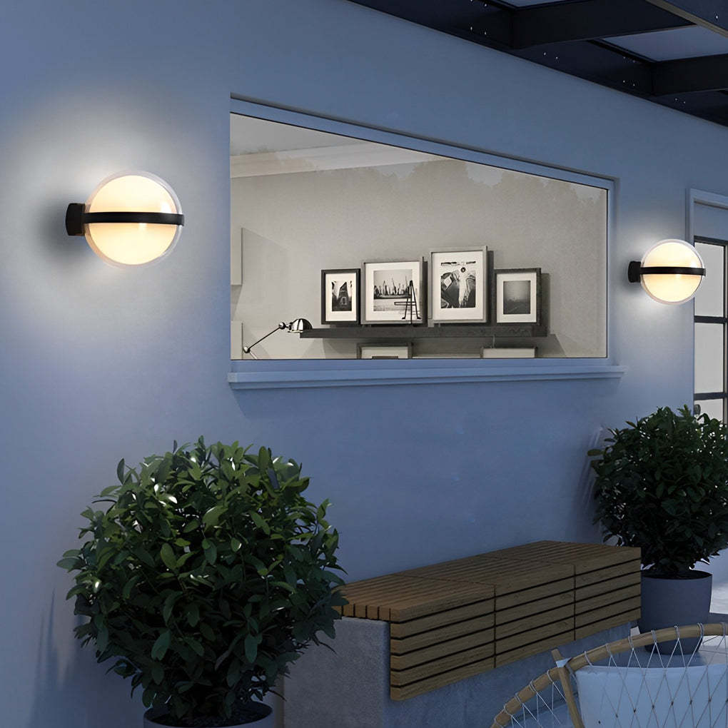 Creative Round Up and Down Light LED Waterproof Outdoor Wall Lamp-Lighom