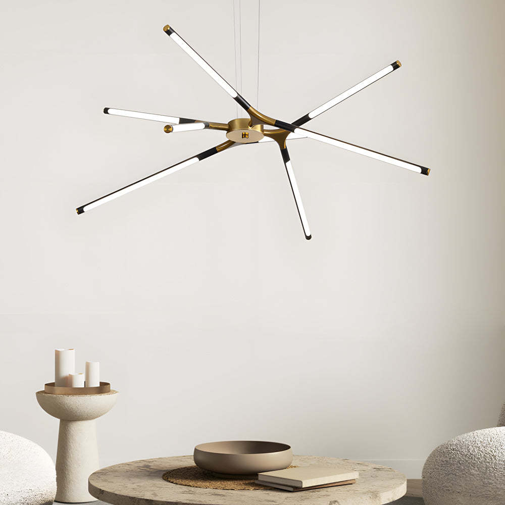 LED Dimmable Linear Sputnik Chandelier