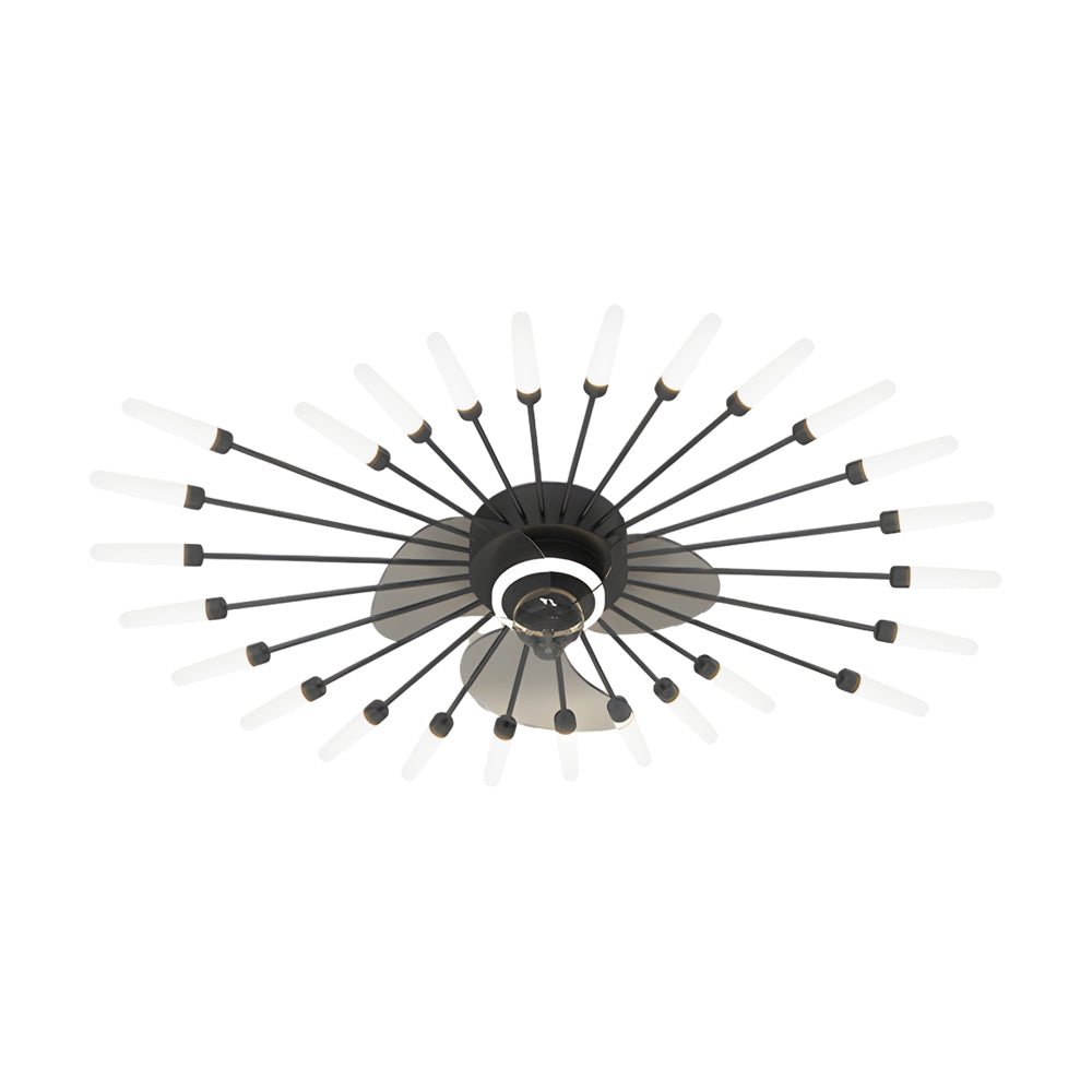 Flower Mute 3-Step Nordic Ceiling Fan