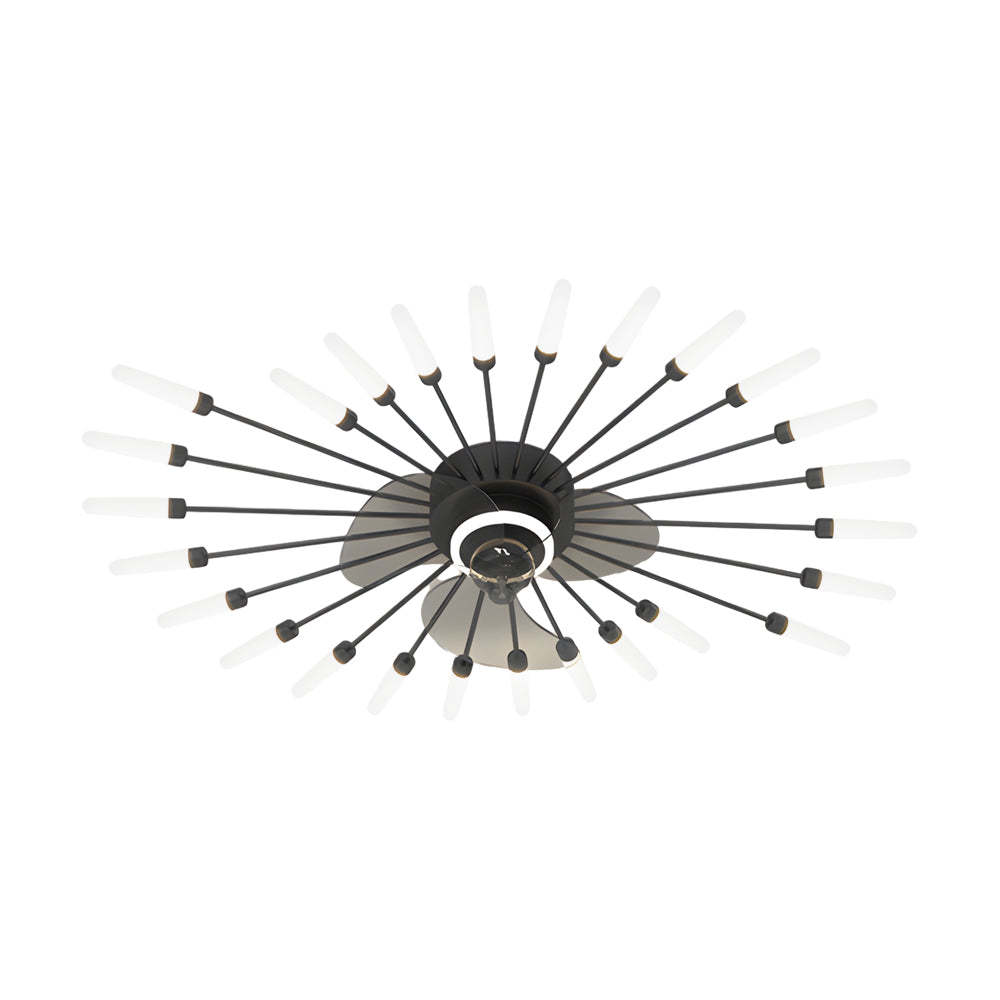 Flower Mute 3-Step Nordic Ceiling Fan