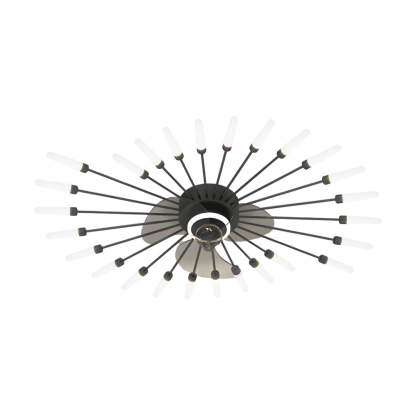 Flower Mute 3-Step Nordic Ceiling Fan