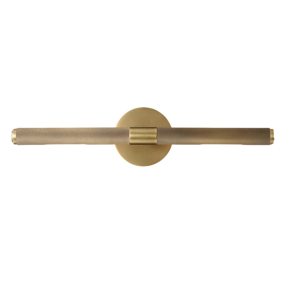 Modern Knurled LED Bathroom Vanity Light Swivel Head