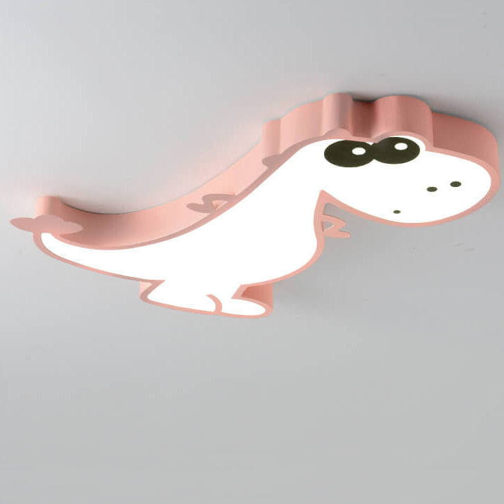 Cartoon Dinosaur LED Flush Mount Light