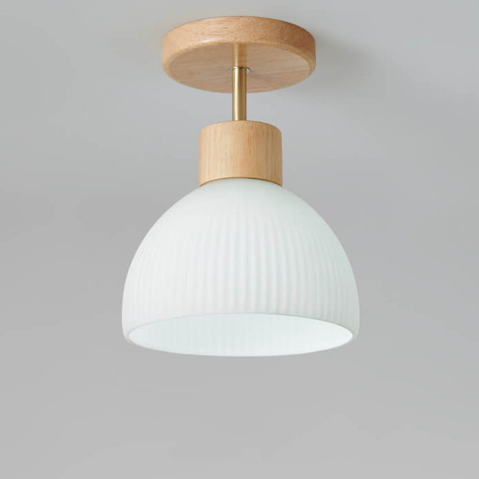 Nordic Glass Half Round Ceiling Light
