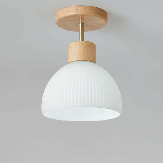 Nordic Glass Half Round Ceiling Light