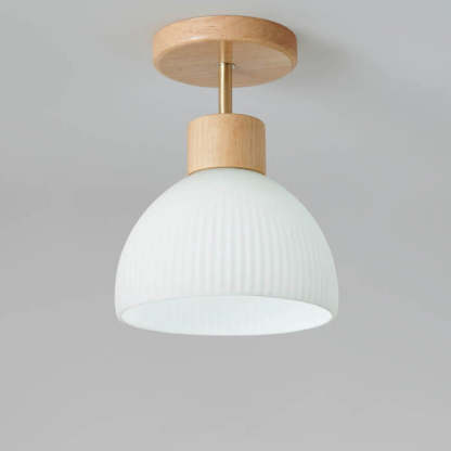 Nordic Glass Half Round Ceiling Light