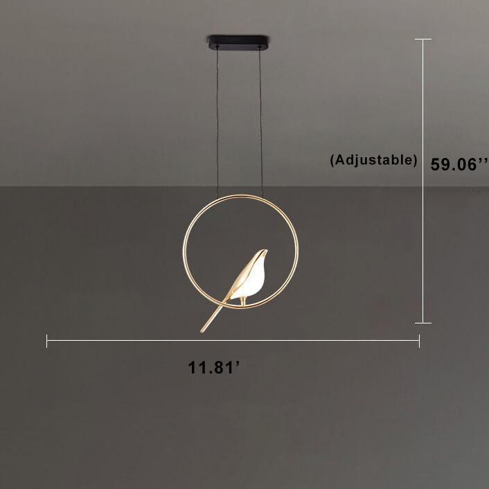 Nordic Bird Acrylic LED Chandelier