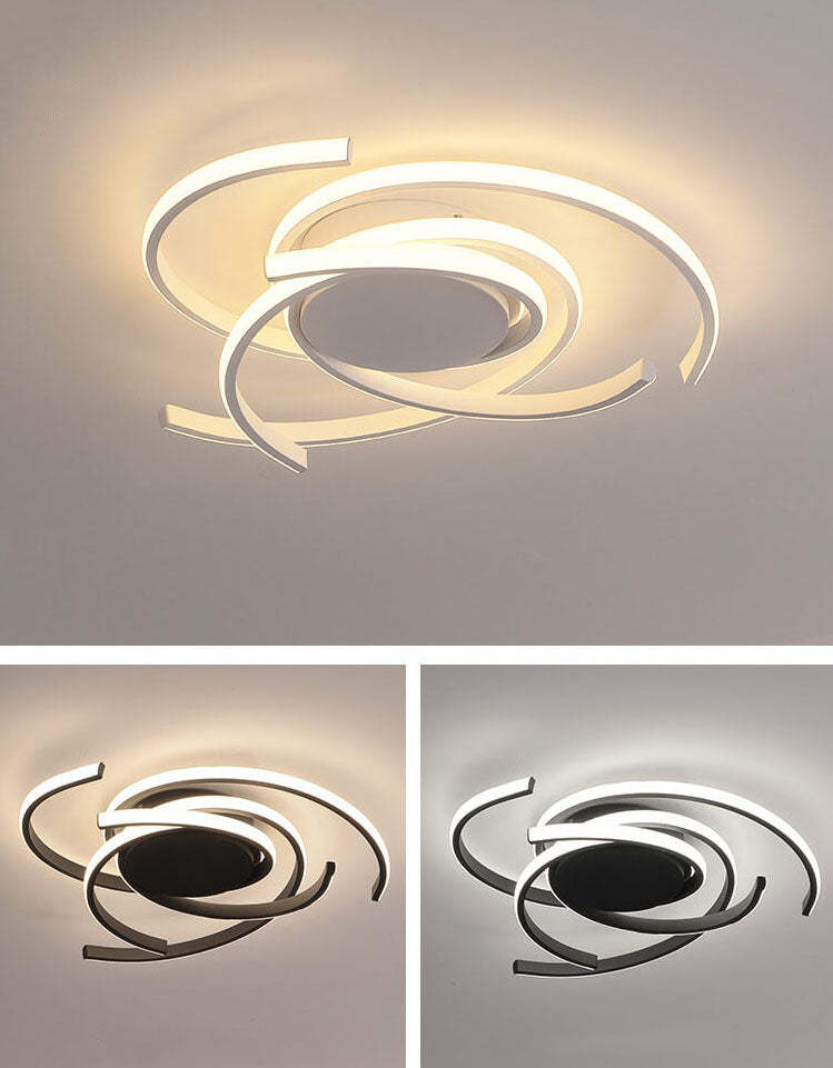 Minimalist Circle Strip Aluminum Ceiling Light