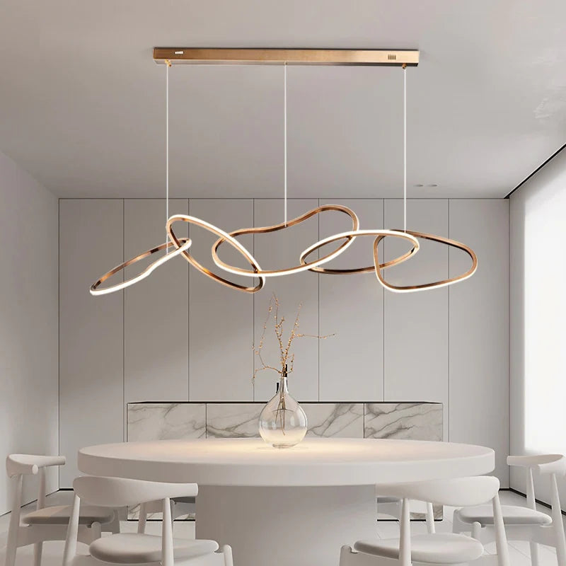 Irregular Circular Chainlink Dimmable Plated