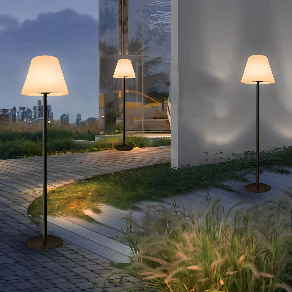 Modern Intelligent LED Metal and Shaded Floor Lamp-Lighom