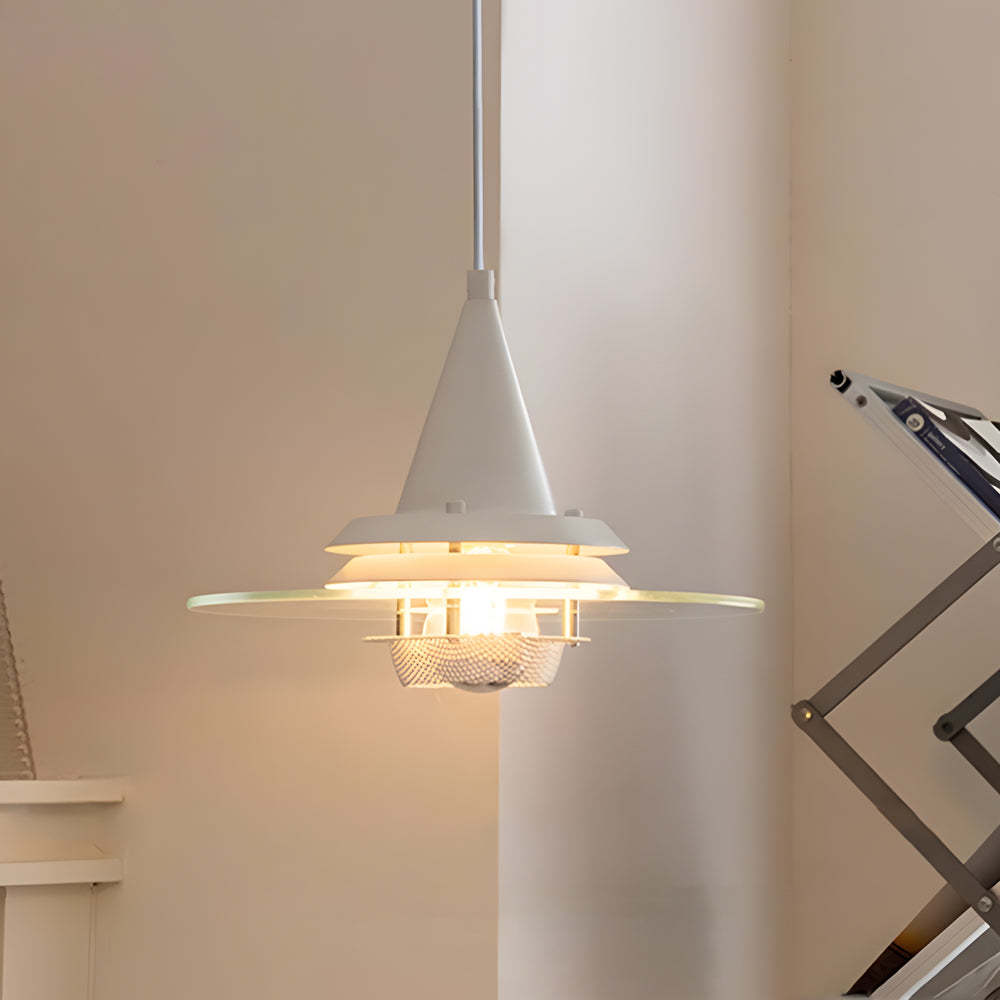 Transparent Glass UFO Modern Pendant Light