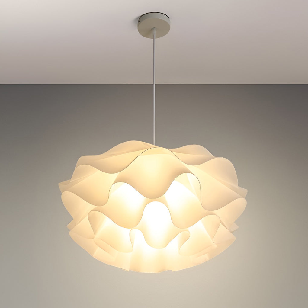 Flower-Shaped 3-Step Dimming LED White Nordic Pendant