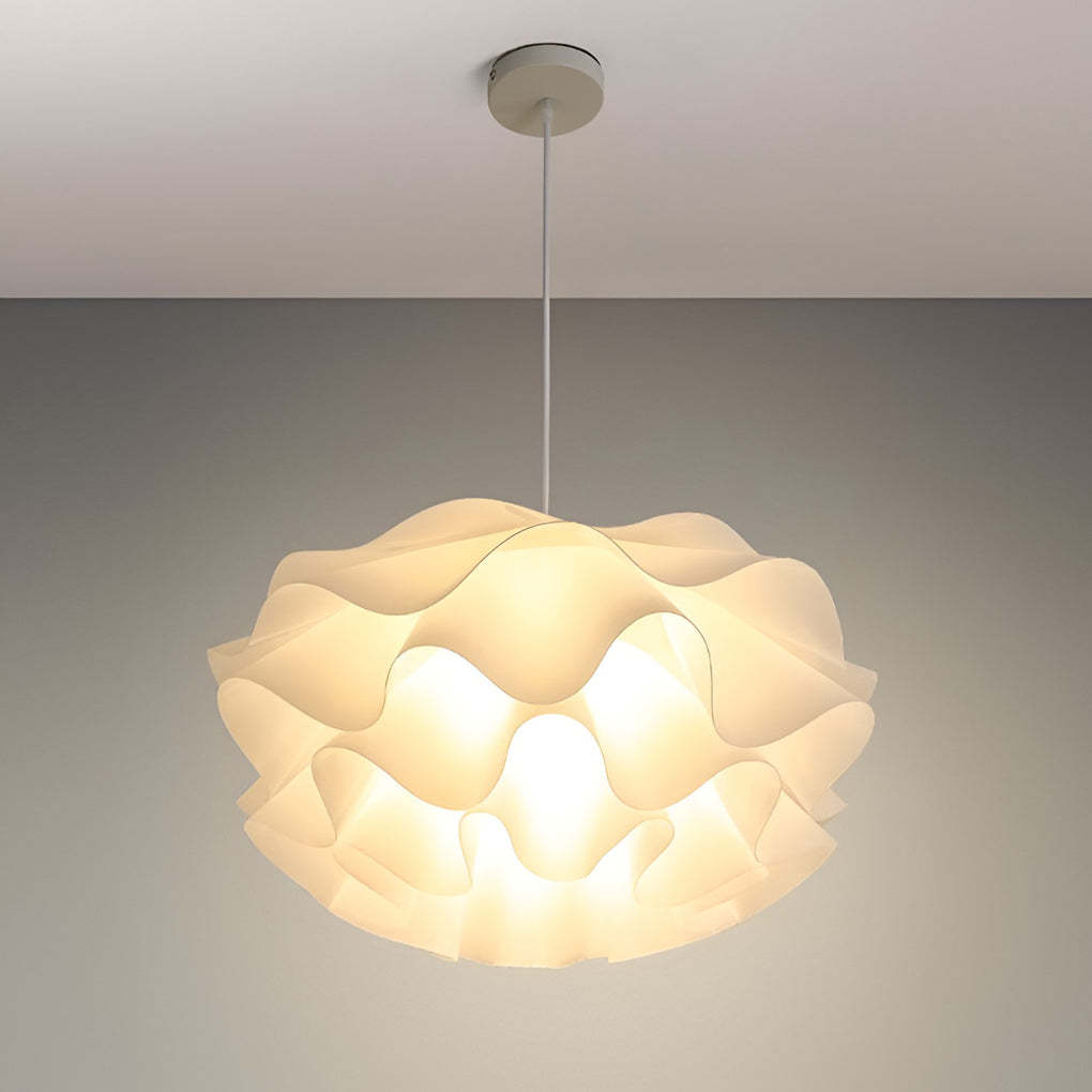 Flower-Shaped 3-Step Dimming LED White Nordic Pendant