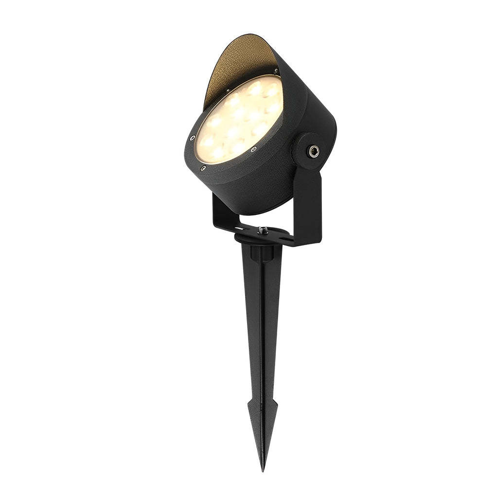 Adjustable Anti-Slip Black Modern Outdoor Spotlight