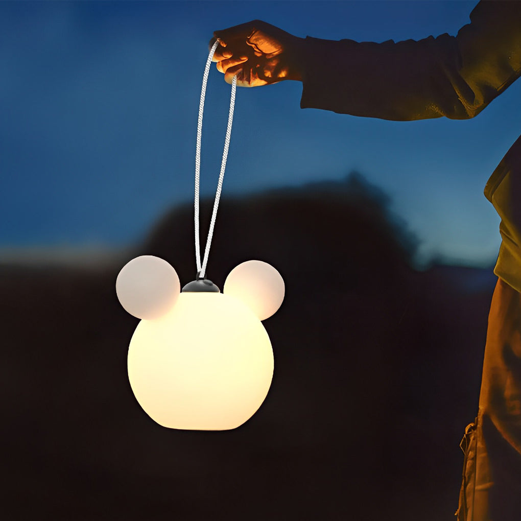 Cartoon 3D Animal Waterproof USB Rechargeable Outdoor Hanging Lights-Lighom