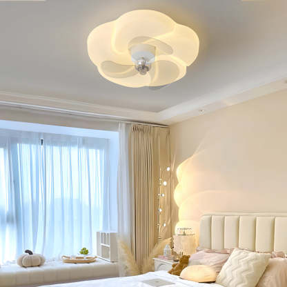 Romantic Flower 3-Step Mute Shake-Head Ceiling Fan