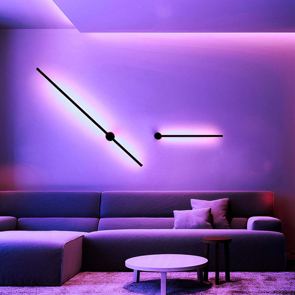 Remote Control RGB Long Strip LED Wall Lamp Sconces Wall Lights-Lighom