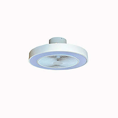 Minimalist Iron Copper LED Flush Mount Ceiling Fan Light
