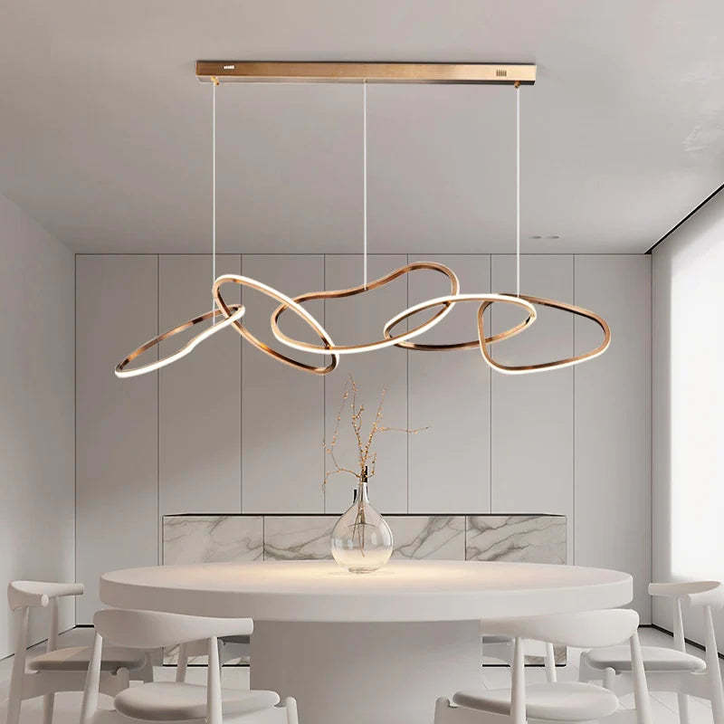 Irregular Circular Chainlink Dimmable Plated