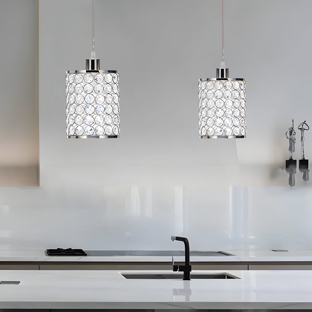 Cylinder Crystal Minimalist Nordic Chandelier