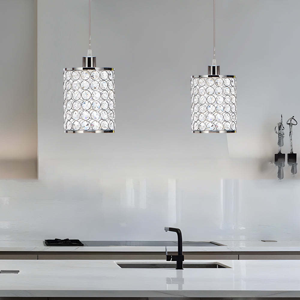 Cylinder Crystal Minimalist Nordic Chandelier