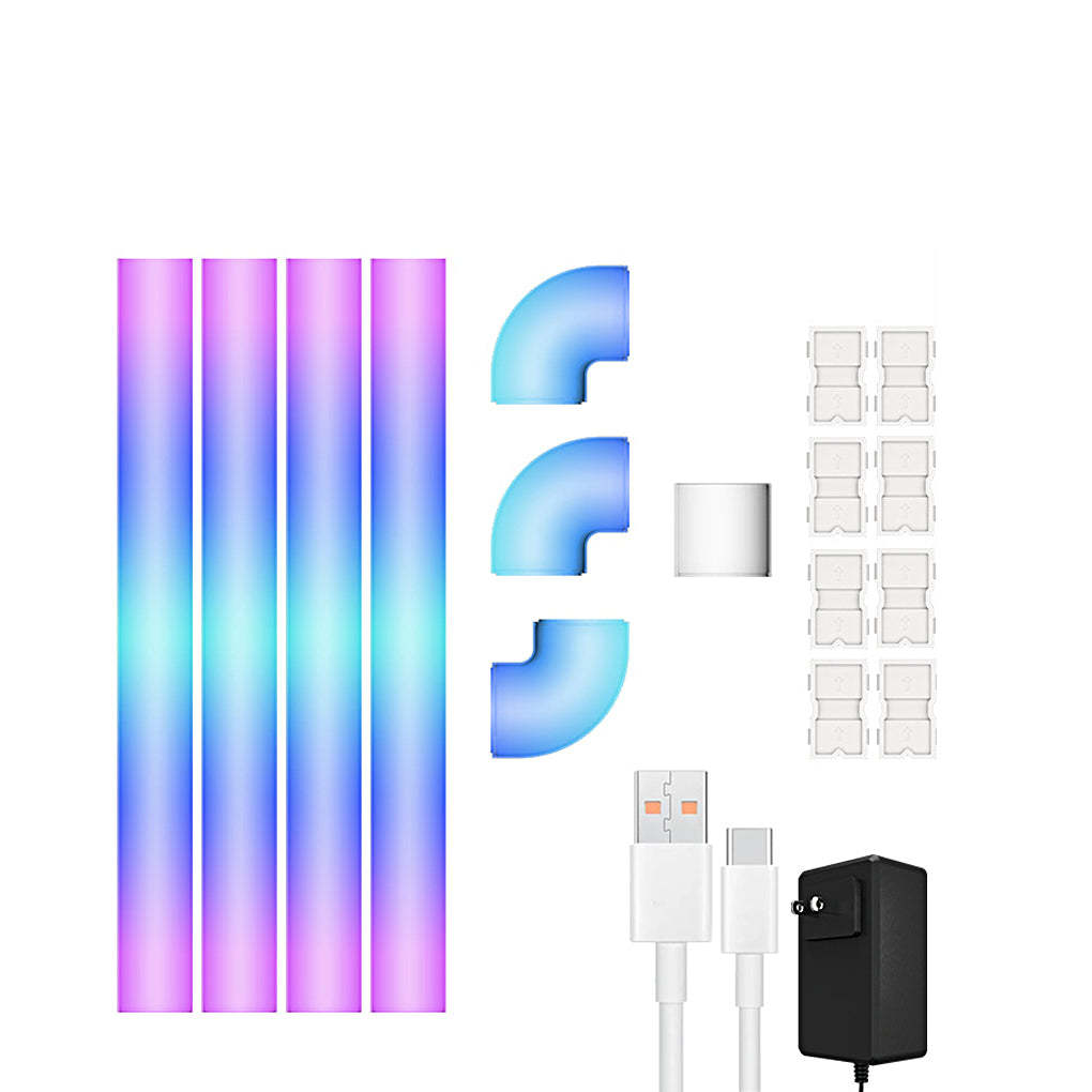 RGBIC Smart Wireless App Remote Control Splicing Decor Wall Sconce Lighting-Lighom