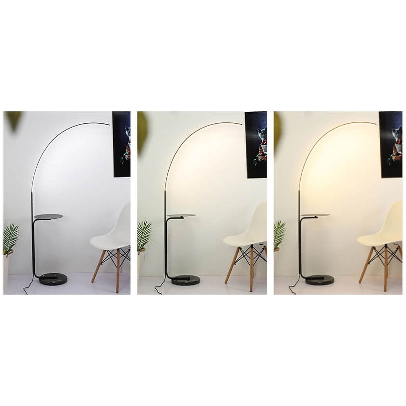 Nordic Minimalist Bending Tray LED Floor Lamp