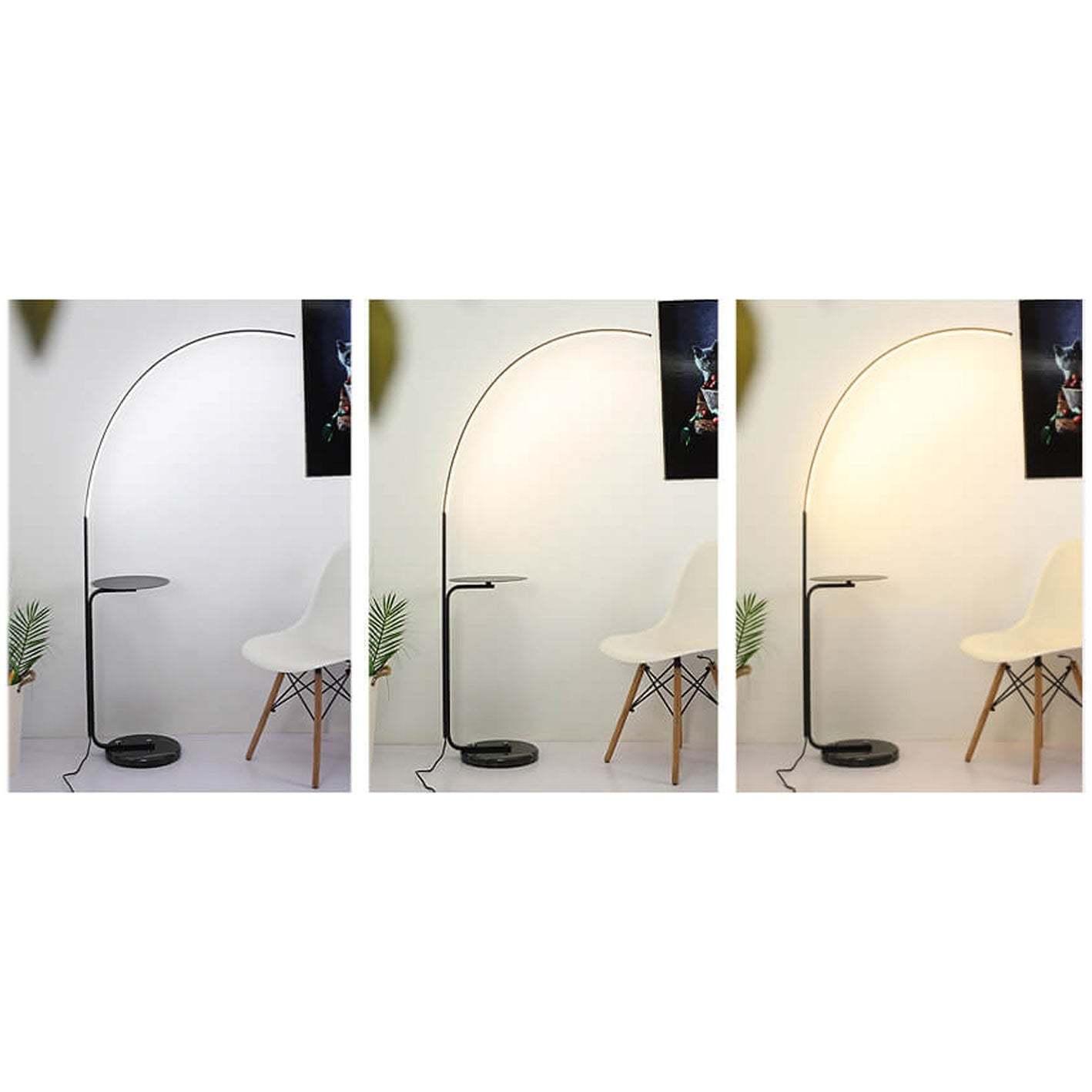 Nordic Minimalist Bending Tray LED Floor Lamp