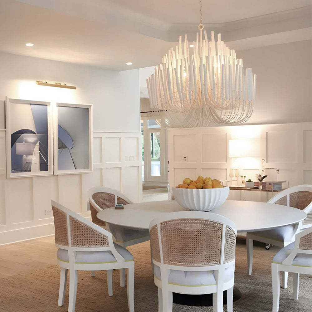 Whitewashed Wood Tilda Large Chandelier