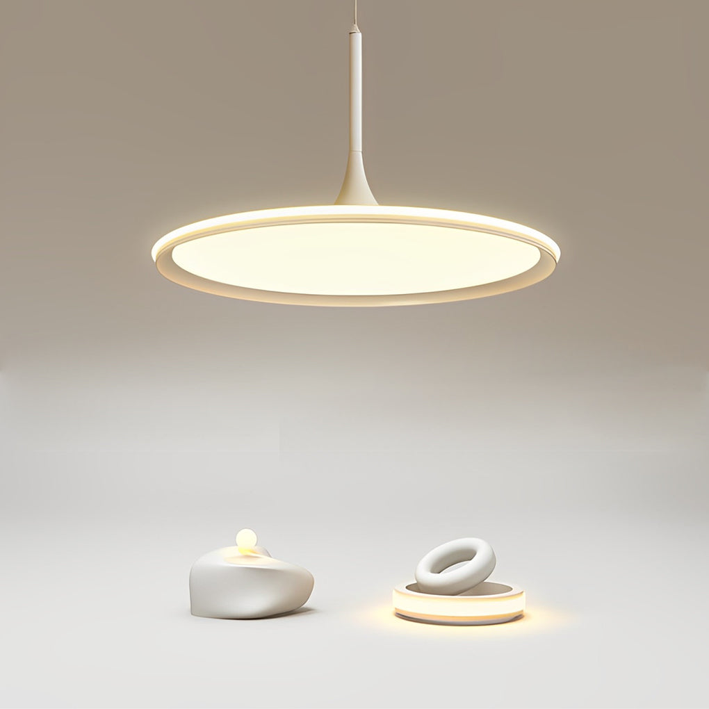 Round Ultra-Thin Minimalist LED Nordic Pendant