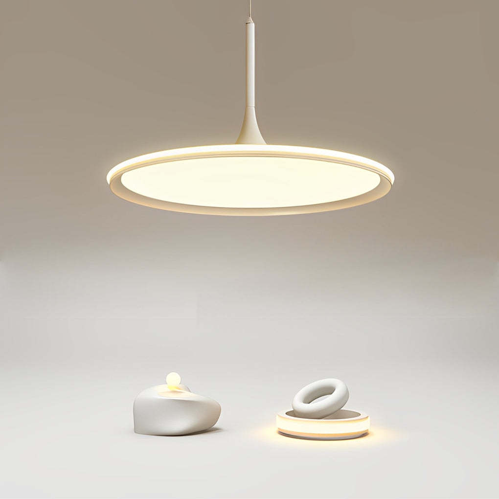 Round Ultra-Thin Minimalist LED Nordic Pendant