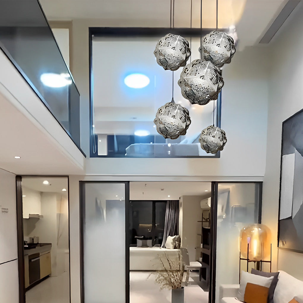 Adjustable Metal DIY Dimmable LED Minimalist Chandelier
