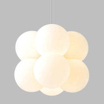Nordic White Bubble Acrylic Chandelier