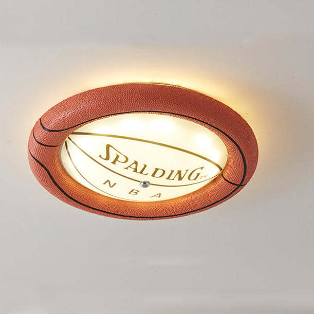 Resin Basketball LED Flush Mount Light