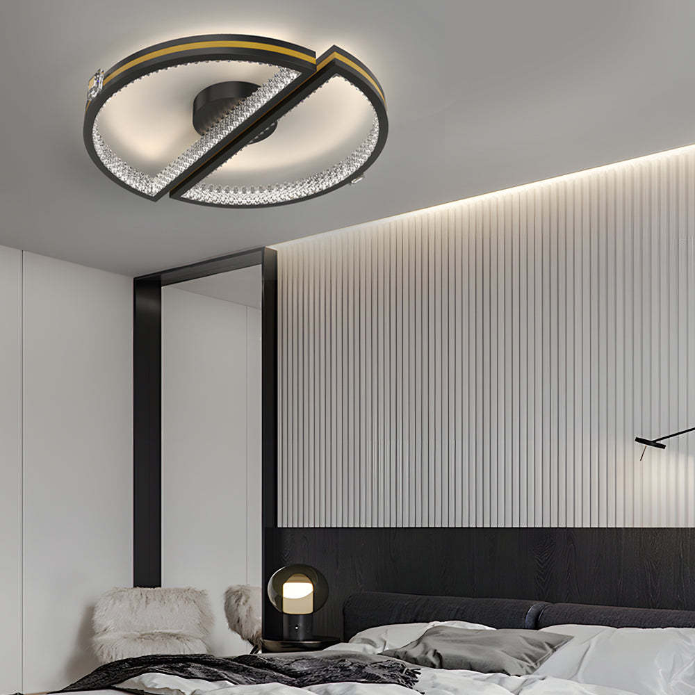 Semicircle Round Dimmable Modern LED Ceiling Light